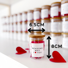 Load image into Gallery viewer, Reasons Why I Love You Jar, Gift Box &amp; Hearts
