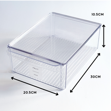 Load image into Gallery viewer, Fridge Storage Container With Lid &amp; White Personalised Waterproof Label
