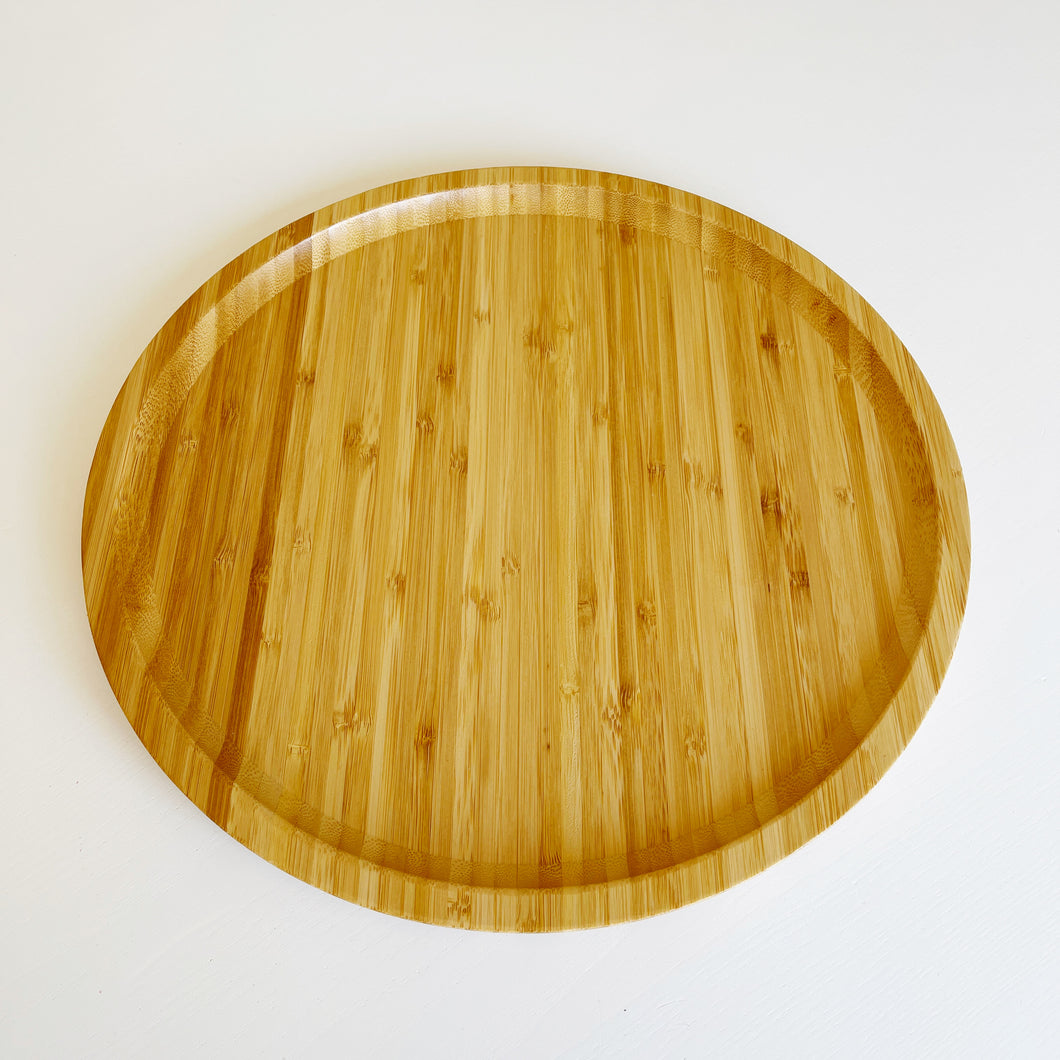 Round Bamboo Tray