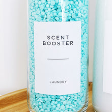 Load image into Gallery viewer, Laundry Bottle With White Waterproof Personalised Label And Cork Ball Lid
