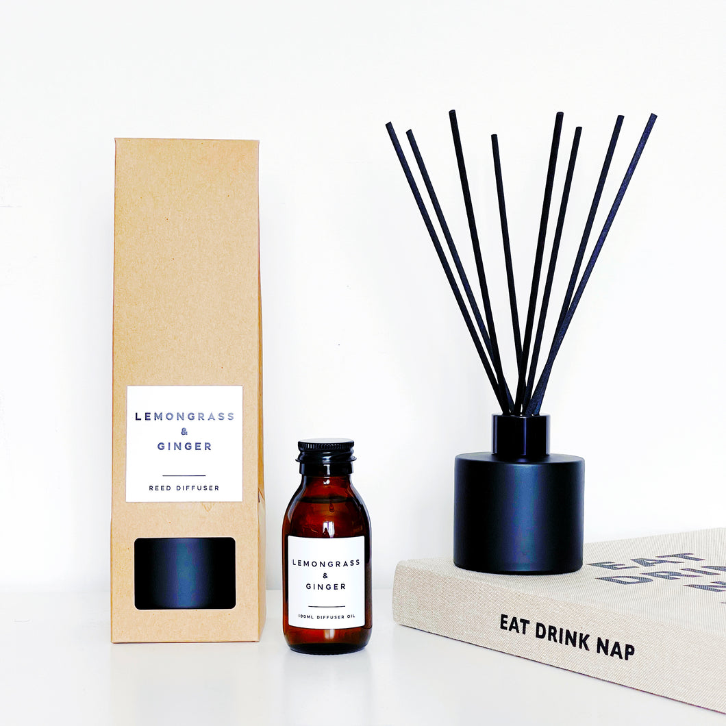 Reed Diffuser Set - Choice Of Fragrance & Bottle Neck Colour