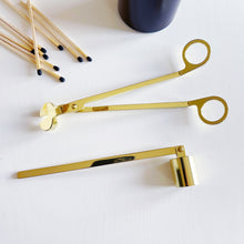 Load image into Gallery viewer, Gold Candle Wick Trimmer And Snuffer Set
