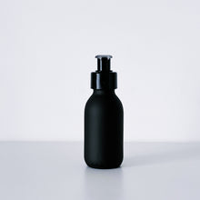 Load image into Gallery viewer, Matt Black Glass Dispenser Bottle With Black Plastic Pump
