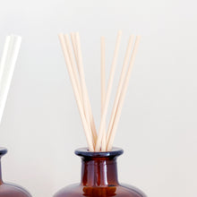 Load image into Gallery viewer, Large Amber Glass Diffuser Bottle And Reeds
