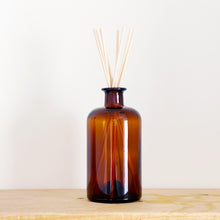 Load image into Gallery viewer, Large Amber Glass Diffuser Bottle And Reeds
