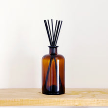 Load image into Gallery viewer, Large Amber Glass Diffuser Bottle And Reeds
