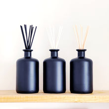 Load image into Gallery viewer, Large Matt Black Glass Diffuser Bottle And Reeds
