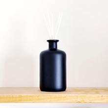 Load image into Gallery viewer, Large Matt Black Glass Diffuser Bottle And Reeds
