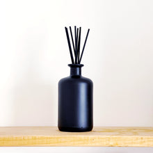 Load image into Gallery viewer, Large Matt Black Glass Diffuser Bottle And Reeds
