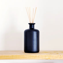 Load image into Gallery viewer, Large Matt Black Glass Diffuser Bottle And Reeds
