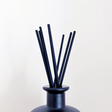 Load image into Gallery viewer, Large Matt Black Glass Diffuser Bottle And Reeds
