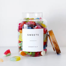 Load image into Gallery viewer, Sweet Storage Jar With Personalised Label - Choice Of Sizes - No Sweets Included
