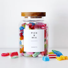 Load image into Gallery viewer, Sweet Storage Jar With Personalised Label - Choice Of Sizes - No Sweets Included
