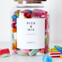 Load image into Gallery viewer, Sweet Storage Jar With Personalised Label - Choice Of Sizes - No Sweets Included
