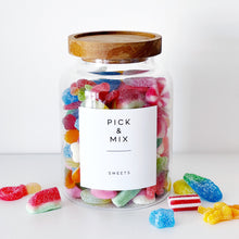 Load image into Gallery viewer, Sweet Storage Jar With Personalised Label - Choice Of Sizes - No Sweets Included
