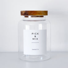 Load image into Gallery viewer, Sweet Storage Jar With Personalised Label - Choice Of Sizes - No Sweets Included
