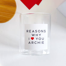 Load image into Gallery viewer, Reasons Why I Love You Jar, Gift Box &amp; Hearts
