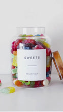 Load and play video in Gallery viewer, Sweet Storage Jar With Personalised Label - Choice Of Sizes - No Sweets Included
