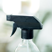 Load image into Gallery viewer, Clear Glass Trigger Spray Bottle With Stamped Personalised Label
