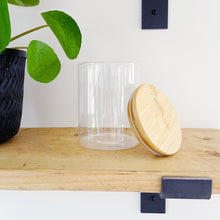 Load image into Gallery viewer, Glass Storage Jar With Natural Bamboo Airtight Lid
