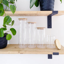 Load image into Gallery viewer, Glass Storage Jar With Natural Bamboo Airtight Lid
